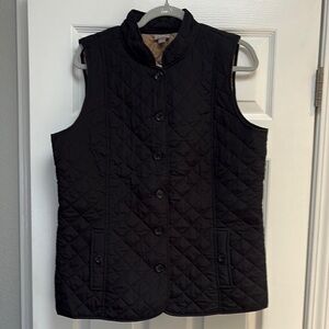 J.Jill Quilted Black Women's Vest